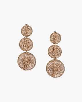 outryt by azorte Women's Statement Disc Dropped Earrings-picture-18