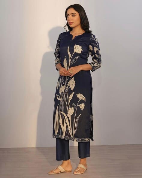 SVARAA Women Printed 3-Piece Kurta Suit Set