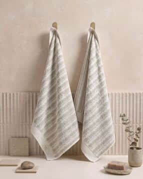monte carlo Pack of 2 Striped Super-Absorbent Face Towels-picture-14