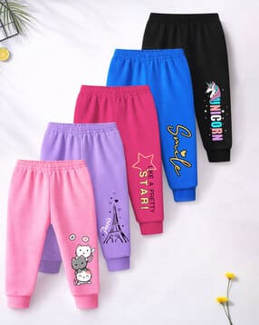 trampoline Girls Pack of 5 Printed Pyjamas -picture-37