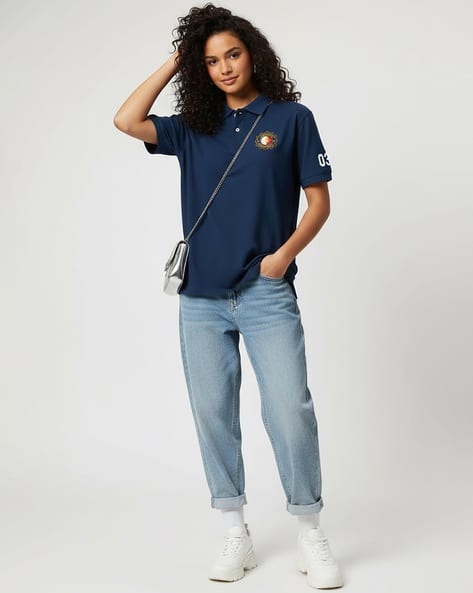 Buda Jeans Co Women Regular Fit Polo T-Shirt