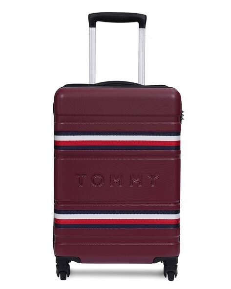 TOMMY HILFIGER Unisex Berlin Wine Hard Polycarbonate Trolley Bag - Set Of 3 Cabin Mid & Cargo