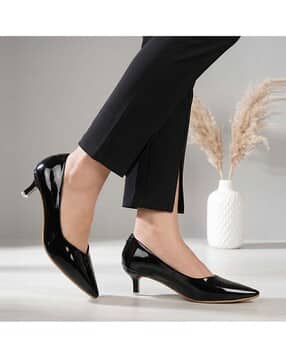 fyre rose Women Pointed Toe Kitten Heeled Shoes-picture-36