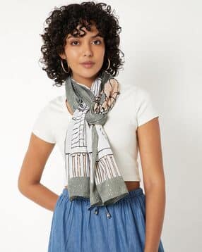 Women Printed Scarf-image-13