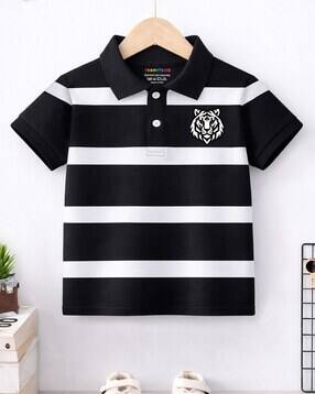 trampoline Boys Striped Regular Fit Polo T-Shirt-picture-44