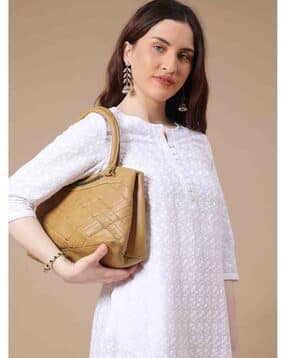 v-mart Women Cotton Self-Design Straight Kurta-picture-11