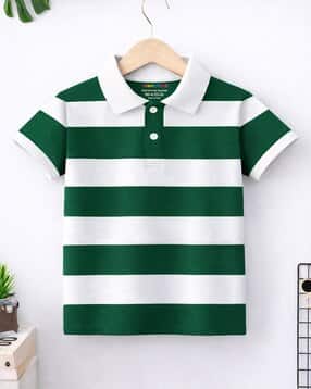 trampoline Boys Striped Regular Fit Polo T-Shirt-picture-14