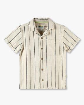 point cove Boys Striped Relaxed Fit Shirt with Patch Pocket-picture-16