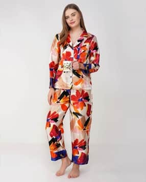 avor lifestyle Women Printed Shirt & Pyjamas Nightwear Set-picture-21