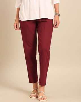 Women Straight Fit High-Rise Pants-image-41