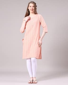 v-mart Women Cotton Printed Straight Kurta-picture-10
