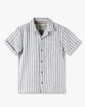 point cove Boys Striped Relaxed Fit Shirt with Patch Pocket-picture-19