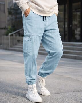 eyebogler Men Mid-Rise Cargo Joggers-picture-2