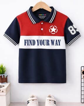 trampoline Boys Colourblock Regular Fit Polo T-Shirt-picture-16