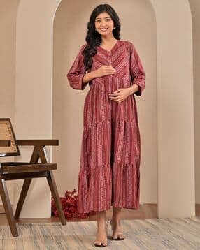 Women Cotton Printed Dress-image-36