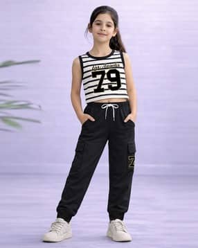 trampoline Girls Graphic Print Suit Sets-picture-13