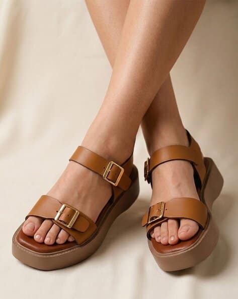 EL PASO Women Open-Toe Platform Heeled Sandals