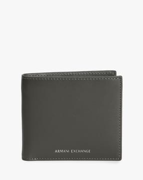 armani exchange New Plain Leather Bi-Fold Wallet-picture-46