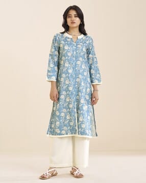 Women Printed Straight Kurta-image-22