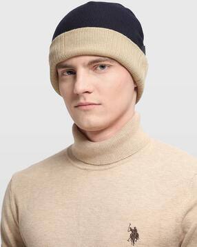 arrow Men Colourblock Ribbed Beanie-picture-47