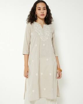 max Women Embroidered Straight Kurta-picture-13