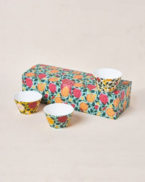CHUMBAK Set of 3 Rani Bagh Bowls Gift Set