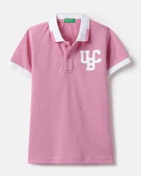 united colors of benetton Boys Logo Print Regular Fit Polo T-Shirt-picture-30