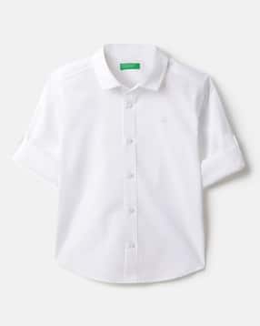 united colors of benetton Boys Regular Fit Cotton Shirt-picture-51