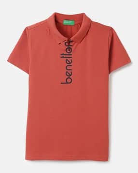 Boys Brand Print Regular Fit Polo T-Shirt-image-15