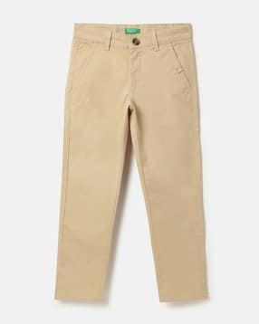 united colors of benetton Boys Straight Fit Flat-Front Trousers-picture-39