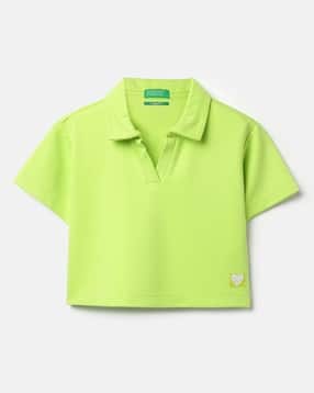 united colors of benetton Girls Regular Fit Polo T-Shirt-picture-15