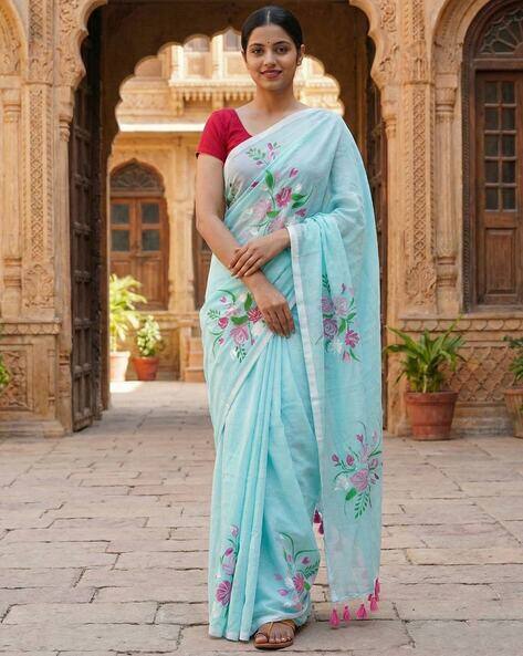 AMRUTKALA SAREES Woven Designer Printed Saree
