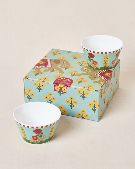 CHUMBAK Set of 2 Royal Tusker Serving Bowl Gift Set