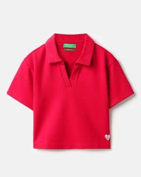 united colors of benetton Girls Regular Fit Polo T-Shirt-picture-21