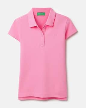 united colors of benetton Girls Regular Fit Polo T-Shirt-picture-21
