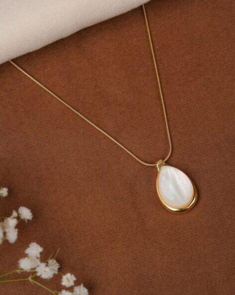 Zeraki Jewels Women Gold-Plated Stone-Studded Pendants