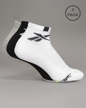 Pack of 3 Brand Print Ankle-Length Socks-image-41