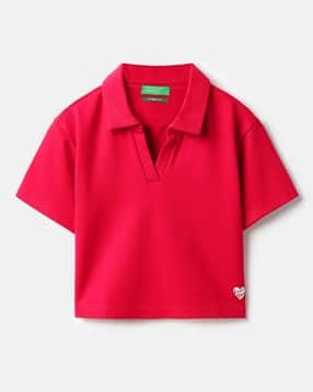 united colors of benetton Girls Regular Fit Polo T-Shirt-picture-13
