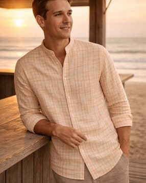 alpha tribe Men Striped Regular Fit Shirt-picture-35