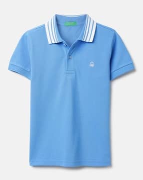 united colors of benetton Boys Logo Embroidered Regular Fit Polo T-Shirt-picture-26
