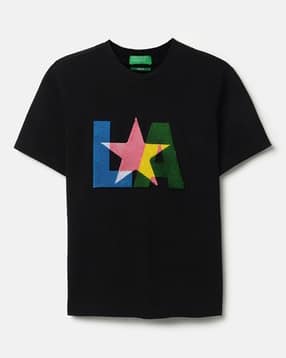 Boys Embroidered Relaxed Fit Round-Neck T-Shirt-image-45