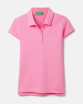 united colors of benetton Girls Regular Fit Cotton Polo T-Shirt-picture-10