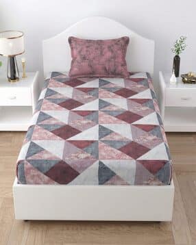 mafatlal Cotton Single Bedsheet with Pillow Cover-picture-32