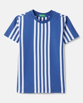 united colors of benetton Boys Striped Regular Fit Round-Neck T-Shirt-picture-14