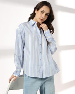 dnmx Women Stripes Classic Shirt-picture-33