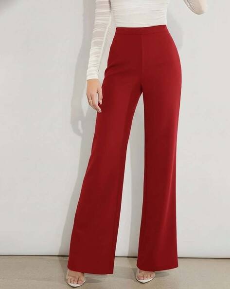 KOTTY Women Classic High Waist Straight Fit Pants