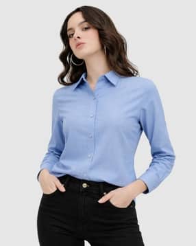 cottinfab Women Regular Fit Classic Shirt-picture-12
