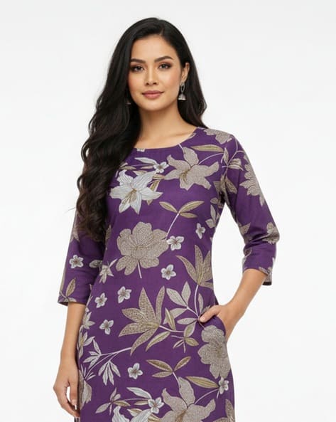 Women Printed Straight Kurta