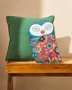 chumbak Embroidered Cushion with Zip Closure-picture-29