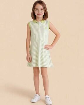 Gilrs Cotton Shift Dress-image-1